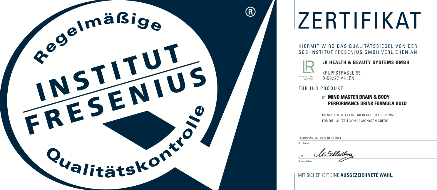 Certifikát Fressenius certifikat fressenius